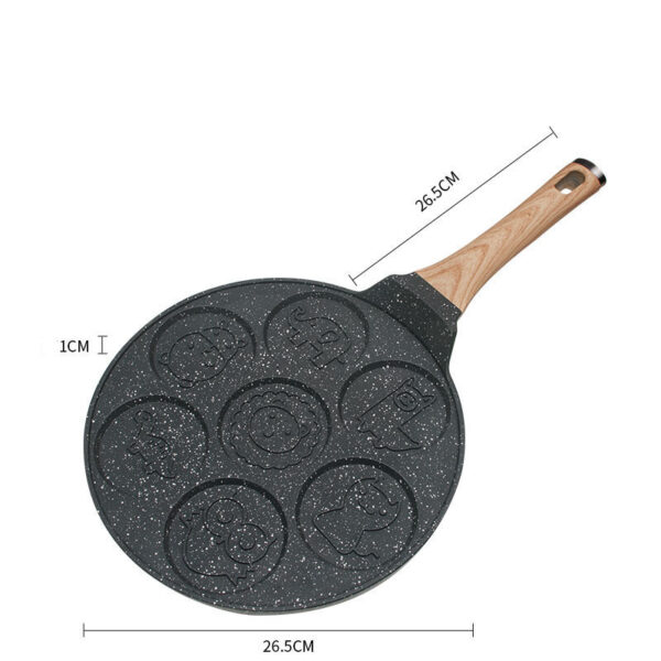 Seven-hole Breakfast Porous Non-stick Multi-function Frying Pan - Image 5