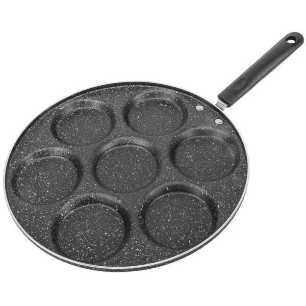 Seven-hole Breakfast Porous Non-stick Multi-function Frying Pan - Image 2